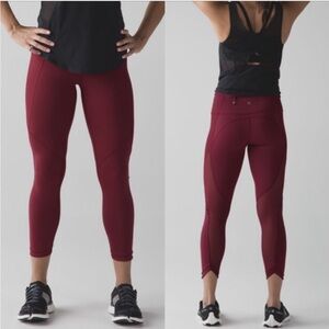 Womens Lululemon Run With The Sun tights